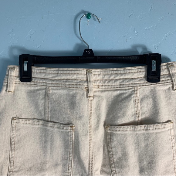 Free People Cream Topstitch Mini Skirt - Picture 4 of 11